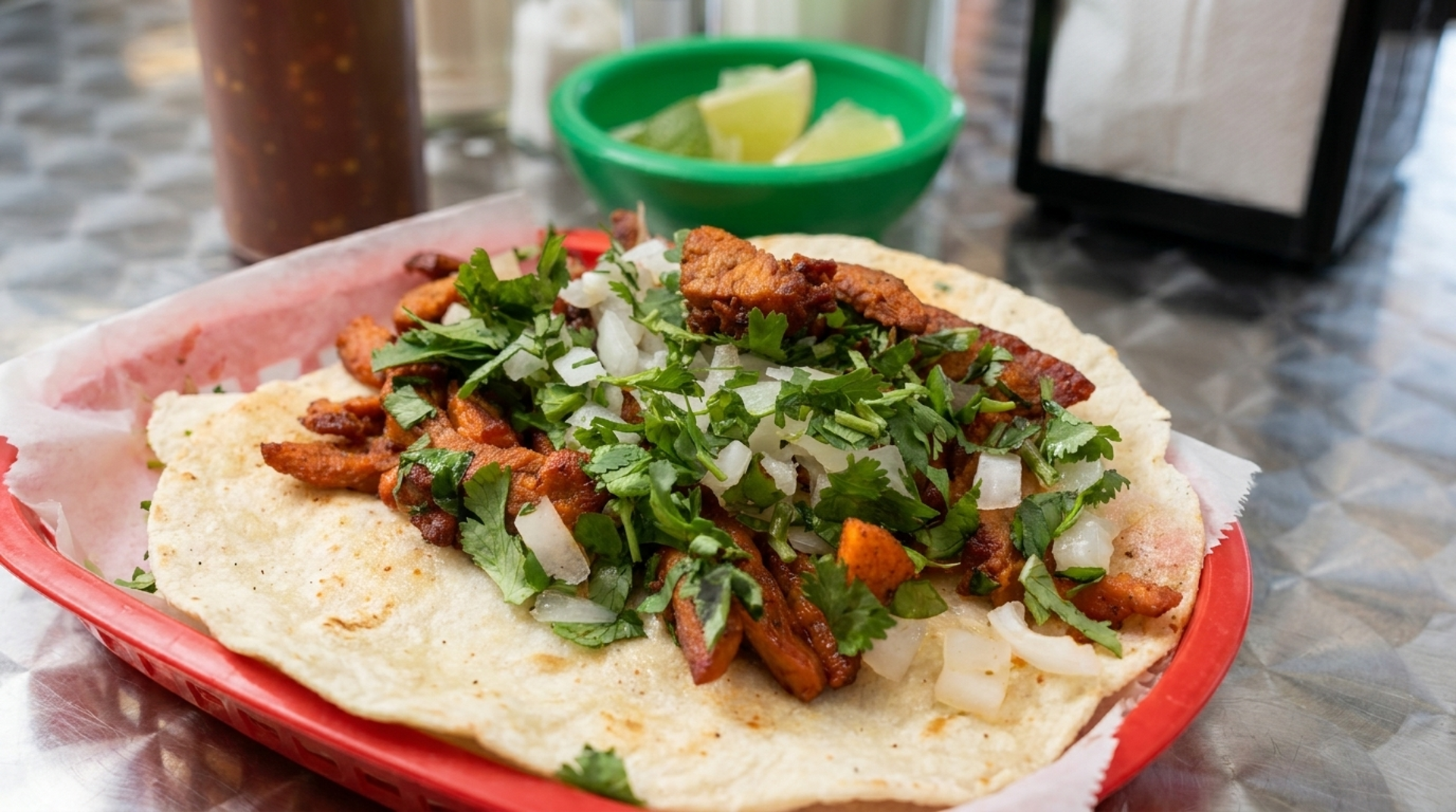 Start with the trompo tacos